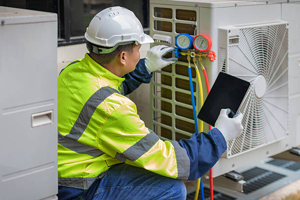 Professional Hvac Installation technician working in Rehoboth, MA